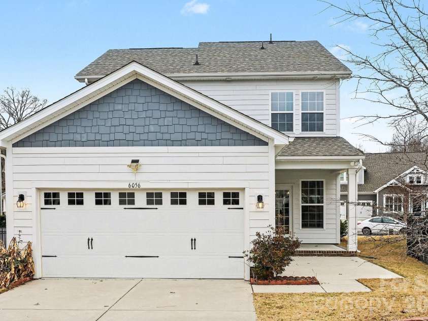 6056 Cloverdale Drive, Tega Cay, SC 29708.  MLS# CAR4337885, YatesRealty ID 8573. 2 car garage with fresh paint