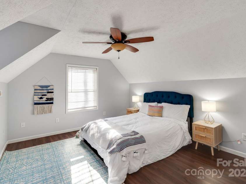 168 Wolf River Lane, Lake Lure, NC 28746.  MLS# CAR4204554, YatesRealty ID 858. A sun filled 3rd bedroom upstairs feels tucked away.