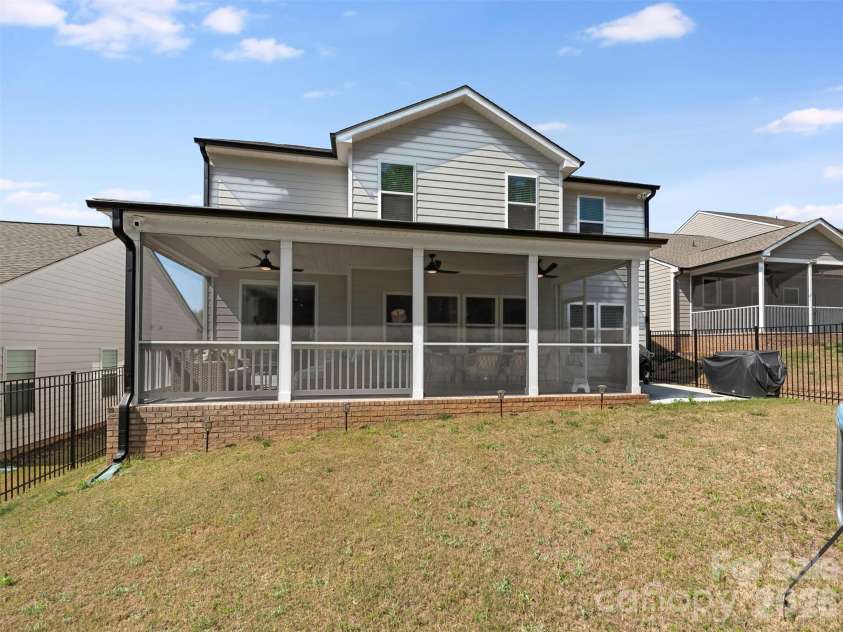 966 Scotch Meadows Loop, Monroe, NC 28110.  MLS# CAR4365046, YatesRealty ID 8583. Back of Home!