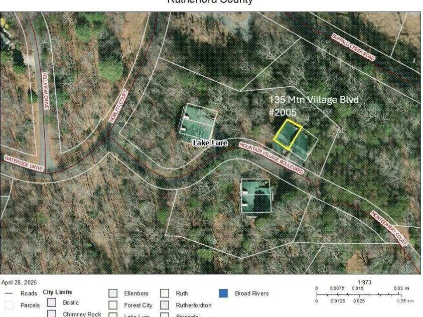 135 Mountain Village Boulevard, Lake Lure, NC 28746.  MLS# CAR4230948, YatesRealty ID 8587. 