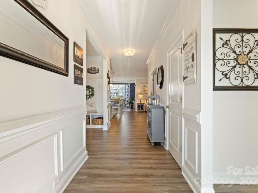 4023 Gozzi Drive, Iron Station, NC 28080.  MLS# CAR4223127, YatesRealty ID 8588. Front Entry - Full Bath and Bedroom to the right