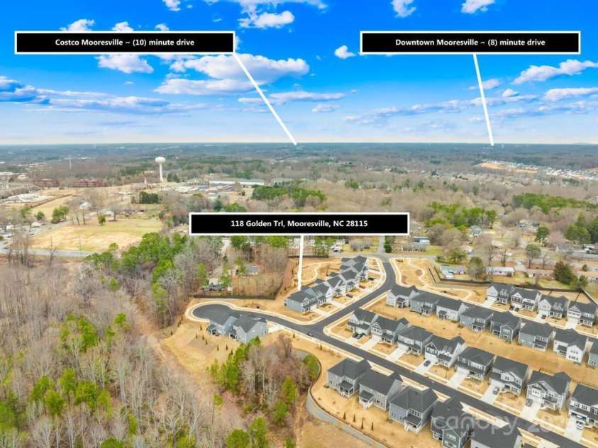 118 Golden Trail, Mooresville, NC 28115.  MLS# CAR4222461, YatesRealty ID 8590. Corner lot on a private cul de sac!