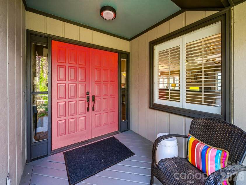 1663 Glen Cannon Drive, Pisgah Forest, NC 28768.  MLS# CAR4360685, YatesRealty ID 8596. Level drive
