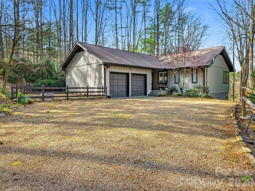 1663 Glen Cannon Drive, Pisgah Forest, NC 28768.  MLS# CAR4360685, YatesRealty ID 8596. Level drive