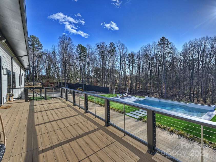 1525 Shinnville Road, Cleveland, NC 27013.  MLS# CAR4249385, YatesRealty ID 860. Family Room Deck overlooking yard 