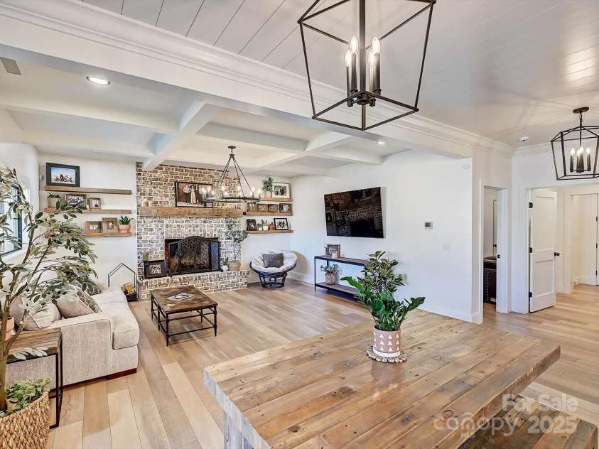 1525 Shinnville Road, Cleveland, NC 27013.  MLS# CAR4249385, YatesRealty ID 860. Living Room/Dining Area 