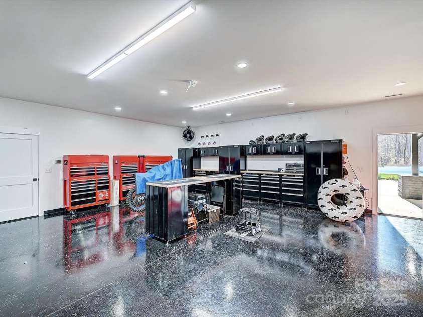 1525 Shinnville Road, Cleveland, NC 27013.  MLS# CAR4249385, YatesRealty ID 860. Lower Level Conditioned Workshop 