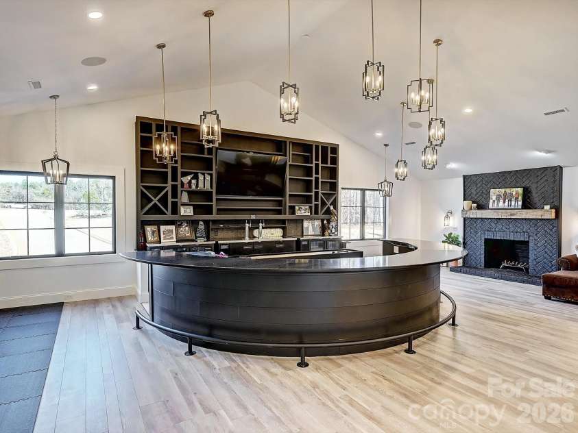 1525 Shinnville Road, Cleveland, NC 27013.  MLS# CAR4376397, YatesRealty ID 860. Upper Level Bar/Entertainment 