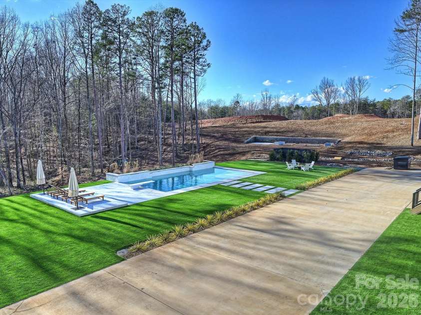 1525 Shinnville Road, Cleveland, NC 27013.  MLS# CAR4376397, YatesRealty ID 860. View of Backyard from Primary bedroom balcony.