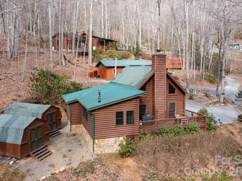 71 Honeymoon Lane, Maggie Valley, NC 28751.  MLS# CAR4342121, YatesRealty ID 8601. Aerial Image