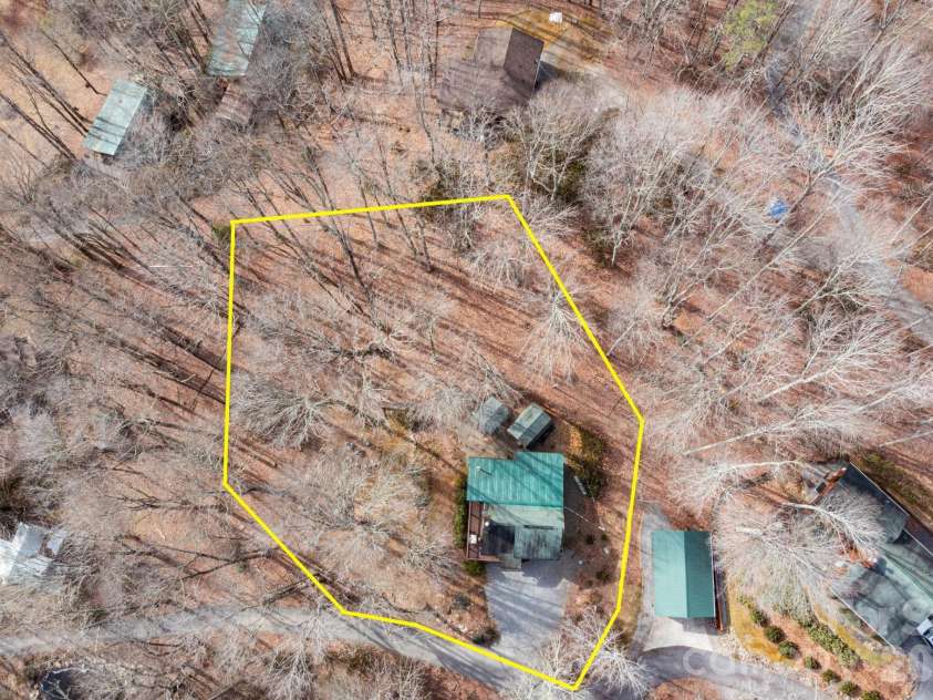 71 Honeymoon Lane, Maggie Valley, NC 28751.  MLS# CAR4342121, YatesRealty ID 8601. Aerial Image
