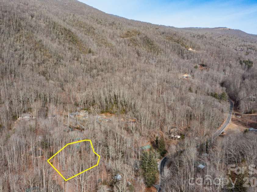 71 Honeymoon Lane, Maggie Valley, NC 28751.  MLS# CAR4342121, YatesRealty ID 8601. Aerial Image