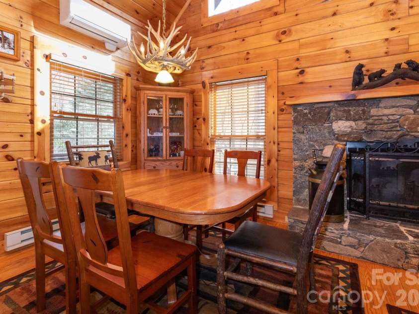 71 Honeymoon Lane, Maggie Valley, NC 28751.  MLS# CAR4342121, YatesRealty ID 8601. Dining Area