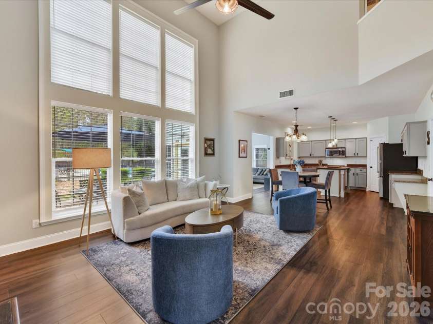 2901 Alpine Forest Court, Charlotte, NC 28270.  MLS# CAR4365010, YatesRealty ID 8607. 2 story great room