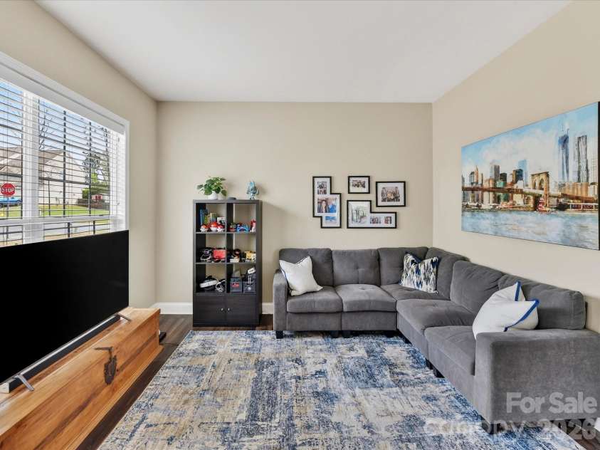 2901 Alpine Forest Court, Charlotte, NC 28270.  MLS# CAR4365010, YatesRealty ID 8607. Living room 