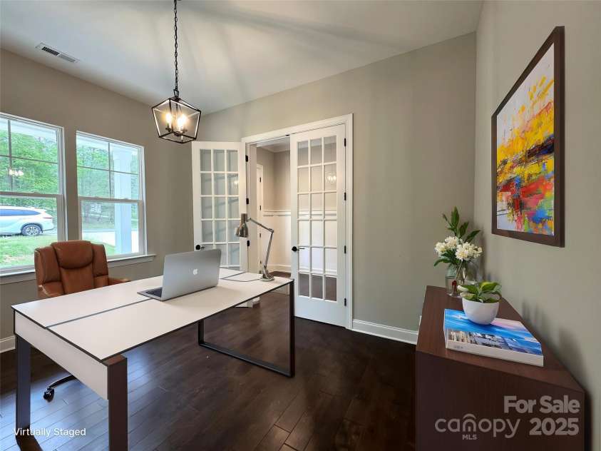 157 Powder Spring Drive, Statesville, NC 28677.  MLS# CAR4222061, YatesRealty ID 8611. Virtually Staged Main floor Office/Flex Room
