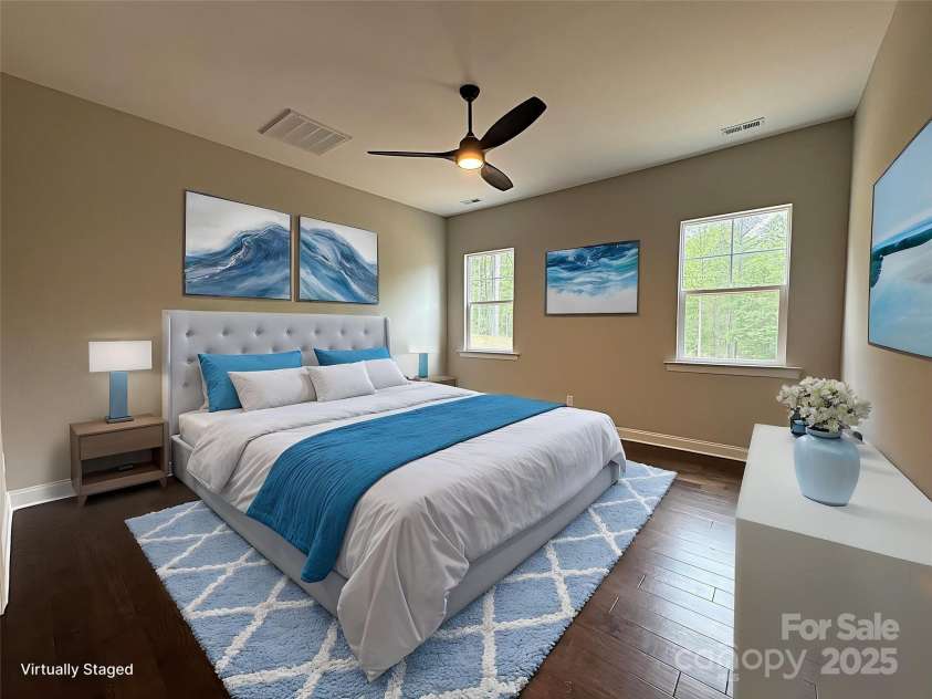 157 Powder Spring Drive, Statesville, NC 28677.  MLS# CAR4222061, YatesRealty ID 8611. Virtually Staged Primary Bedroom Main Floor