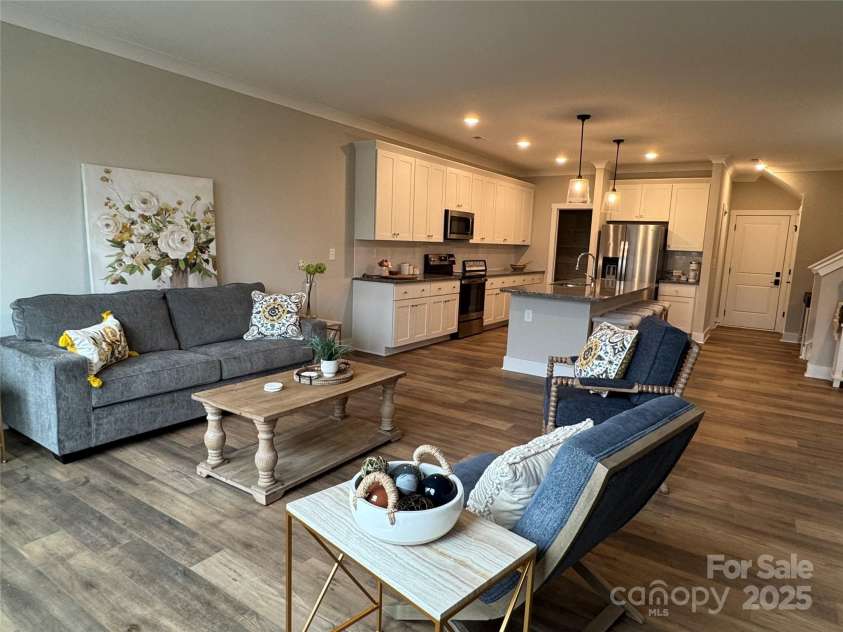 143 Carriage Club Drive, Mooresville, NC 28117.  MLS# CAR4222115, YatesRealty ID 8614. Staged Living Area