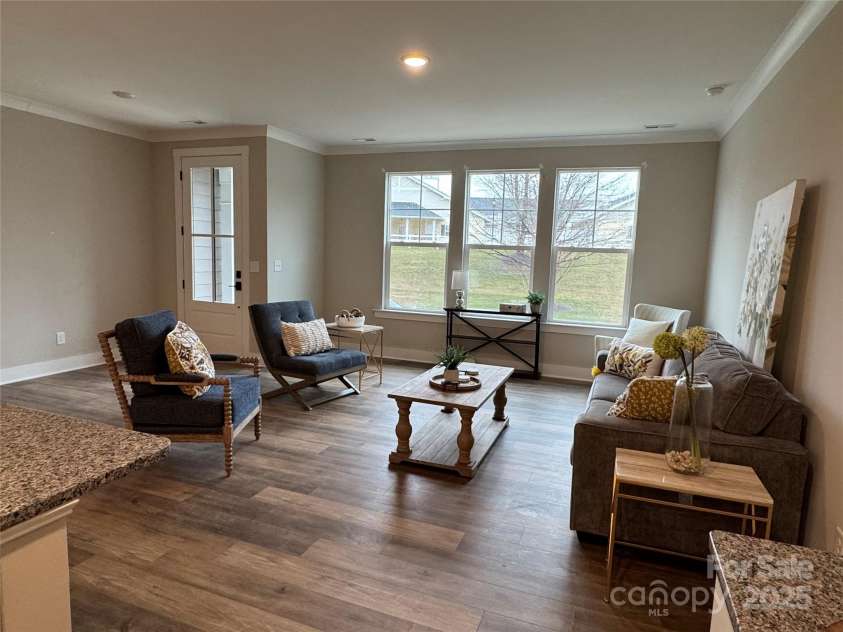 143 Carriage Club Drive, Mooresville, NC 28117.  MLS# CAR4222115, YatesRealty ID 8614. Staged Living Area