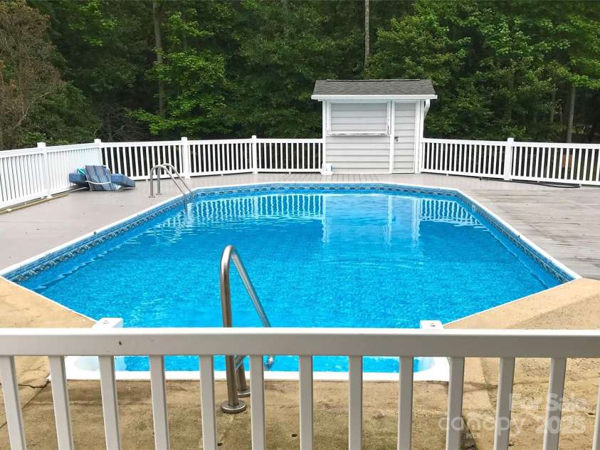 1215 Juniper Street, Salisbury, NC 28146.  MLS# CAR4329687, YatesRealty ID 8623. Pool with Equipment Storage Shed