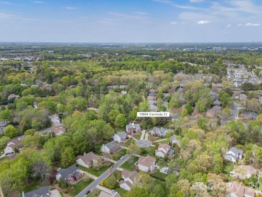 10804 Carmody Court, Charlotte, NC 28277.  MLS# CAR4360583, YatesRealty ID 8625. Drone Aerial