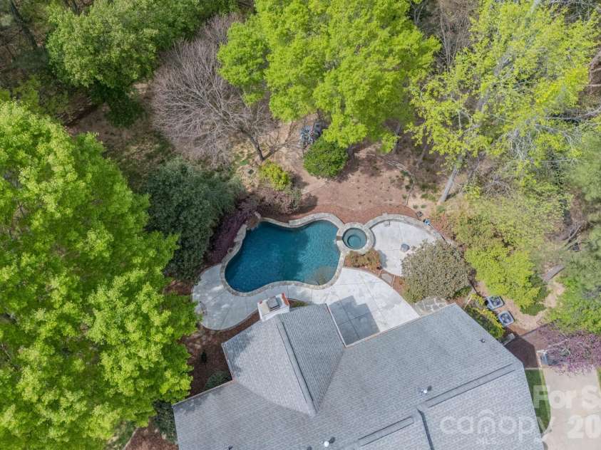 10804 Carmody Court, Charlotte, NC 28277.  MLS# CAR4360583, YatesRealty ID 8625. Rear Yard with Pool
