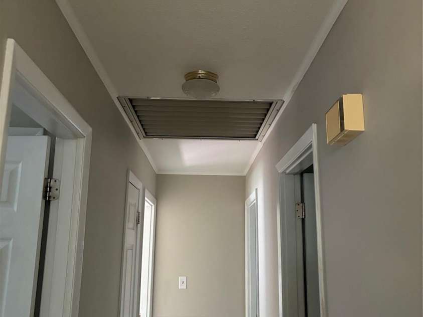 107 Mull Lane, Morganton, NC 28655.  MLS# CAR4225575, YatesRealty ID 8631. Working attic fan