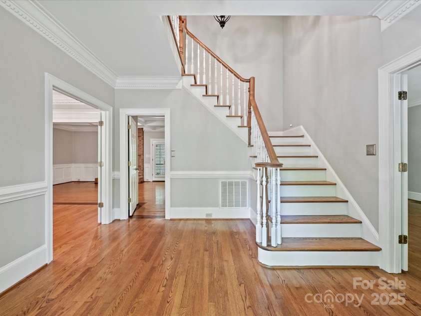 1413 Willow Oaks Trail, Weddington, NC 28104.  MLS# CAR4244521, YatesRealty ID 8632. Foyer with guest suite/2nd living qtrs to the right