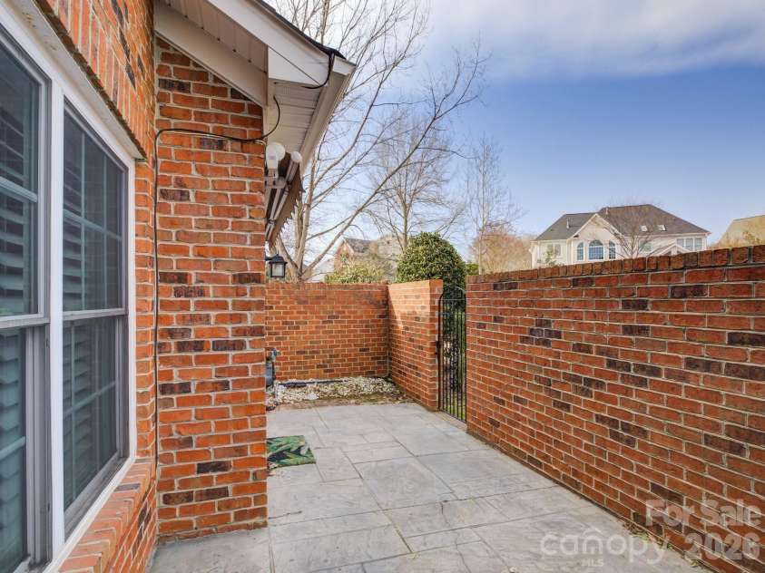 606 Crosswater Lane, Fort Mill, SC 29708.  MLS# CAR4343291, YatesRealty ID 8635. Back patio