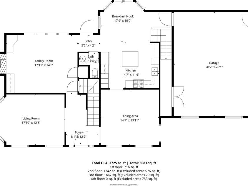 121 Sterling Court, Salisbury, NC 28144.  MLS# CAR4364797, YatesRealty ID 8649. Main Level Floor Plan