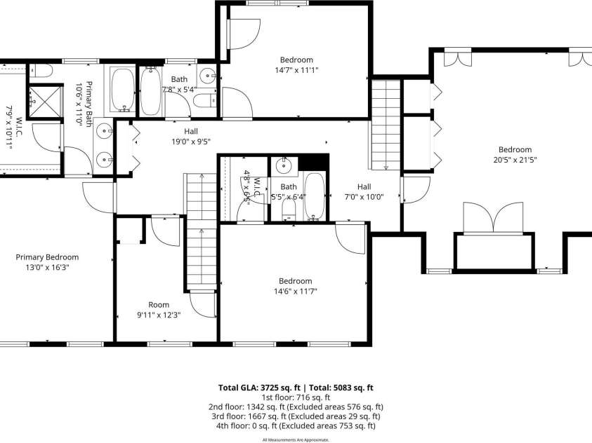 121 Sterling Court, Salisbury, NC 28144.  MLS# CAR4364797, YatesRealty ID 8649. Upper Level Floor Plan