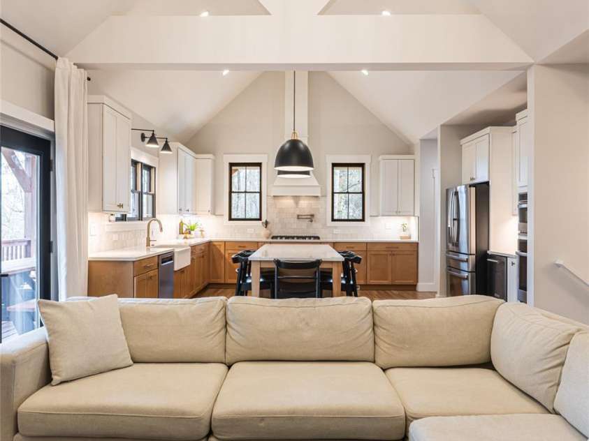 13 Cambridge Drive, Candler, NC 28715.  MLS# CAR4343251, YatesRealty ID 8656. Grand Entertaining Area with Dramatic Architectural Scale