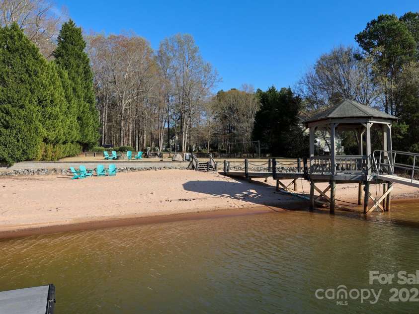 105 Beach Lane, Mooresville, NC 28117.  MLS# CAR4240933, YatesRealty ID 8681. Sandy beach area
