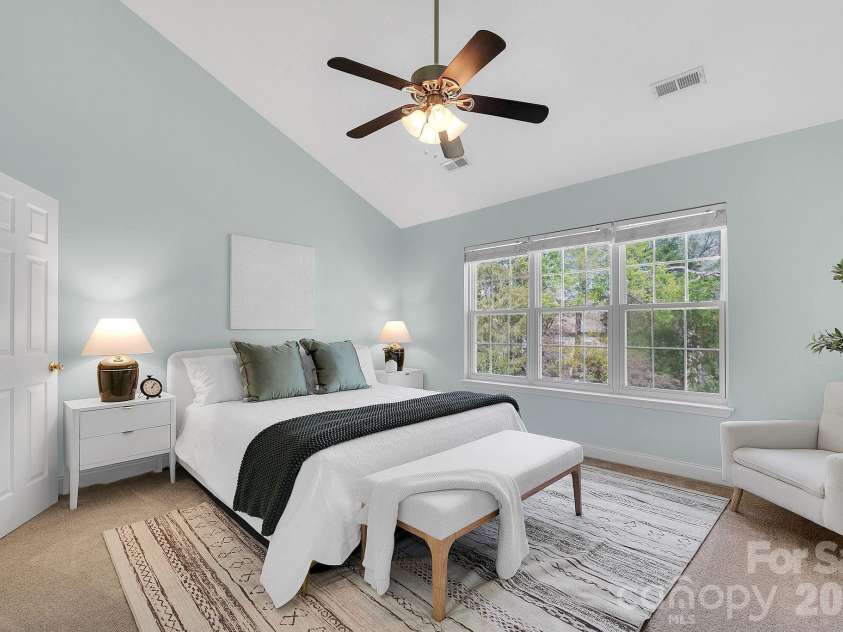 12507 Twelvetrees Lane, Huntersville, NC 28078.  MLS# CAR4365310, YatesRealty ID 8683. Primary bedroom 