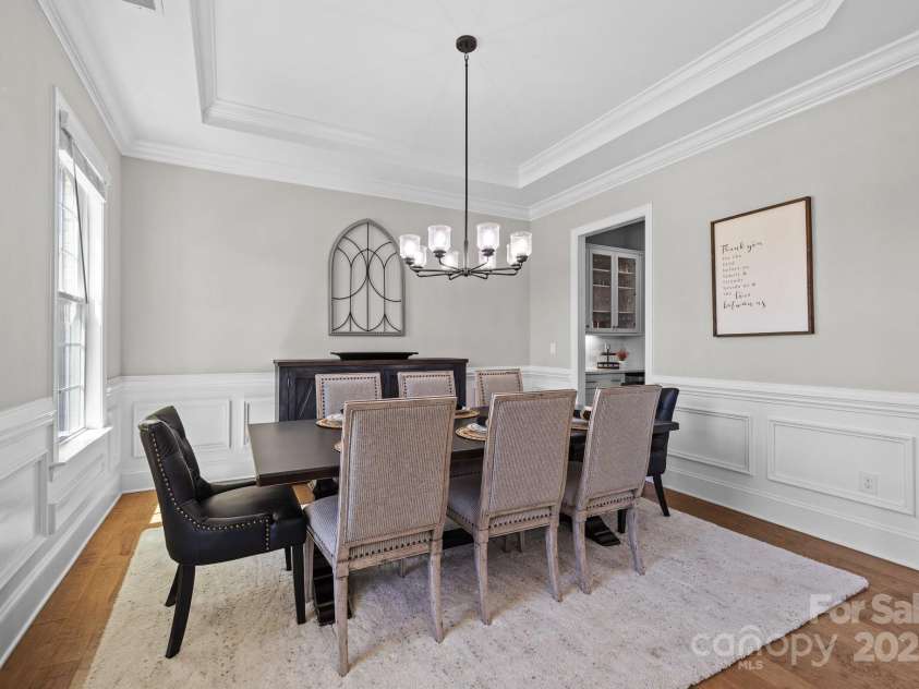 1052 Harlow's Crossing Drive, Weddington, NC 28104.  MLS# CAR4246716, YatesRealty ID 8684. Formal Dining