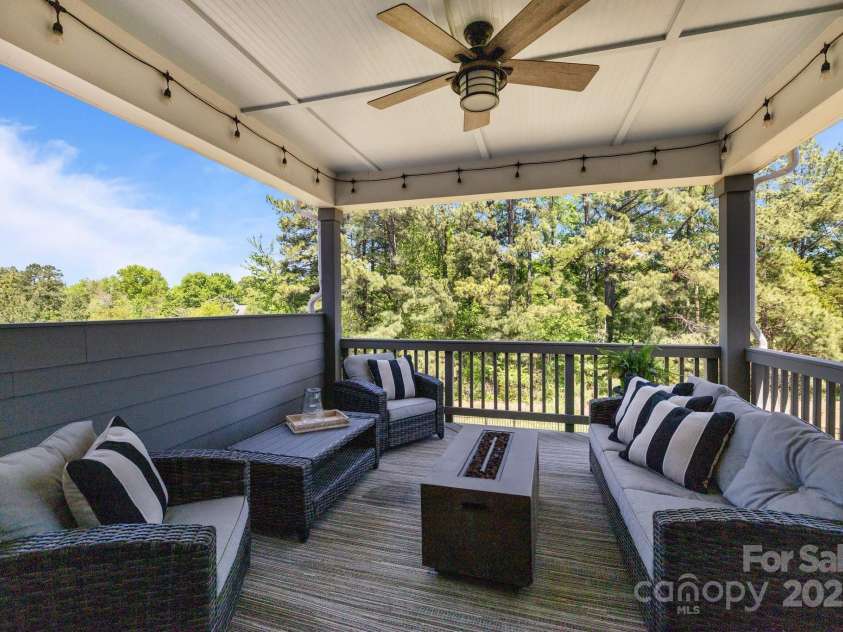 1052 Harlow's Crossing Drive, Weddington, NC 28104.  MLS# CAR4246716, YatesRealty ID 8684. Master outdoor retreat
