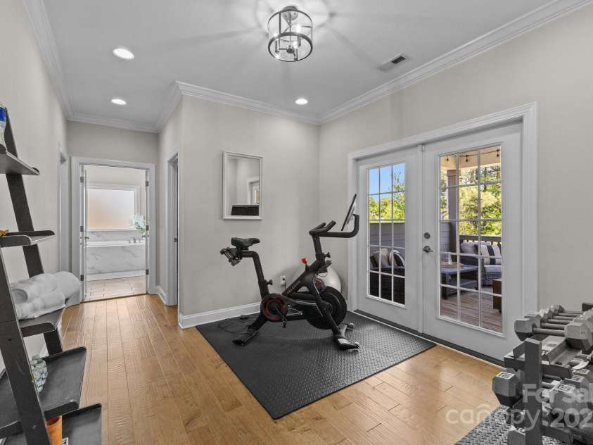 1052 Harlow's Crossing Drive, Weddington, NC 28104.  MLS# CAR4246716, YatesRealty ID 8684. Master spa & fitness