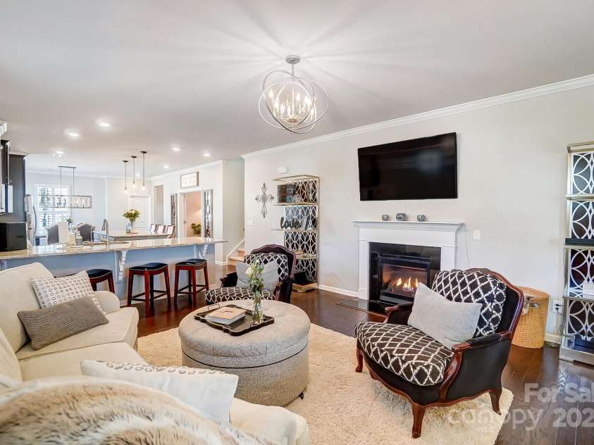 7035 Walnut Branch Lane, Charlotte, NC 28277.  MLS# CAR4225984, YatesRealty ID 8696. Living room
