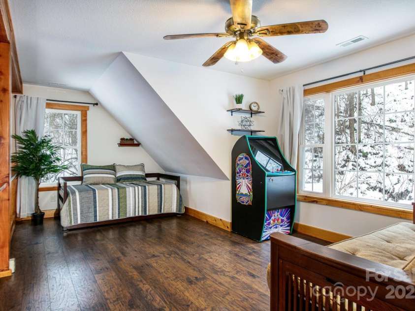 61 Calm Creek Road, Waynesville, NC 28785.  MLS# CAR4213284, YatesRealty ID 8705. Great loft