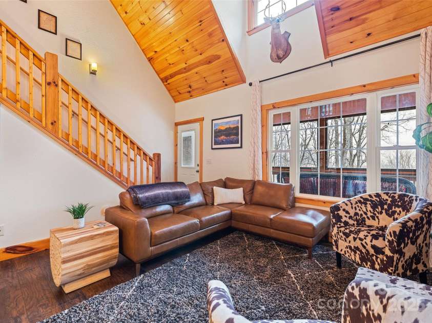 61 Calm Creek Road, Waynesville, NC 28785.  MLS# CAR4213284, YatesRealty ID 8705. Lots of light
