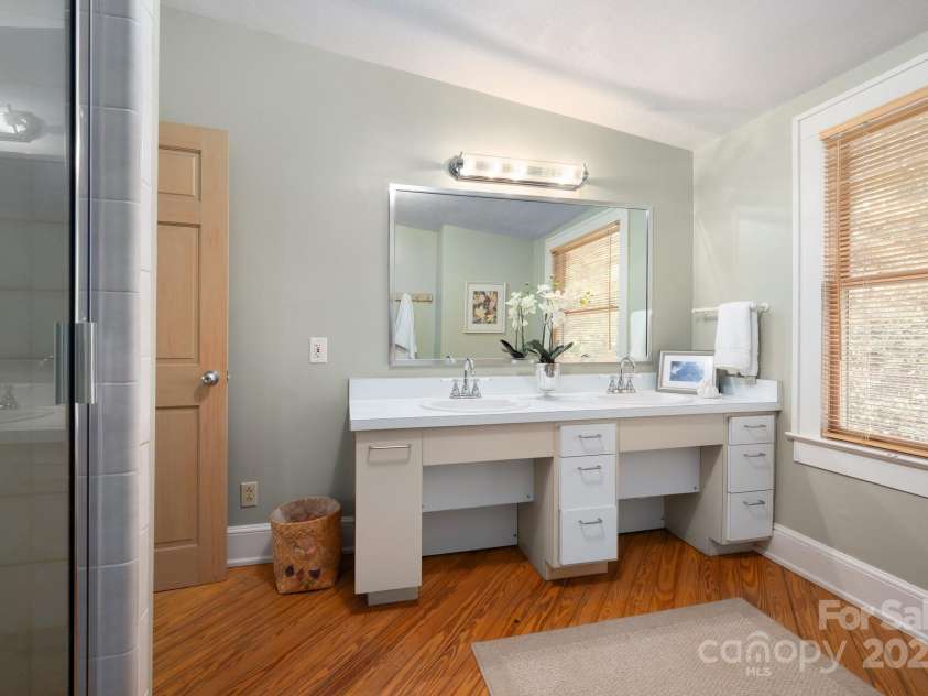 552 Avery Creek, Arden, NC 28704.  MLS# CAR4162380, YatesRealty ID 8706. Double Vanity and Walk-In Shower