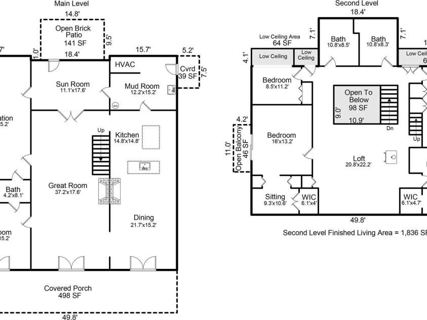 552 Avery Creek, Arden, NC 28704.  MLS# CAR4162380, YatesRealty ID 8706. Floor Plan of Main Home