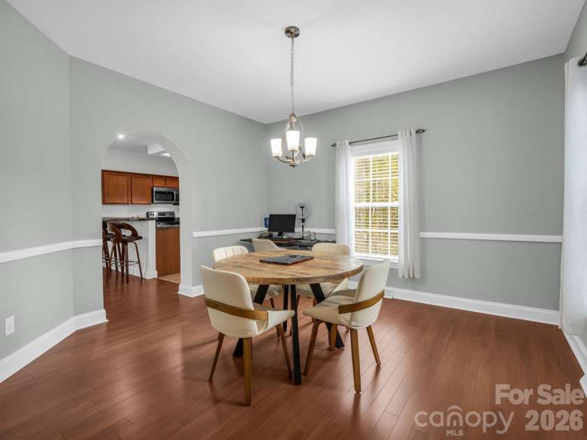19 Lynnbrook Way, Columbus, NC 28722.  MLS# CAR4354890, YatesRealty ID 8710. Dining room is open to the kitchen
