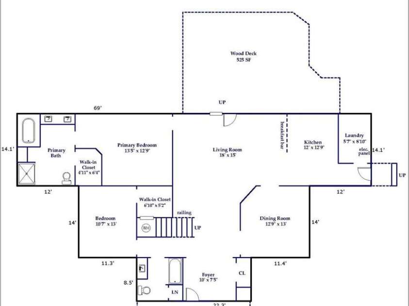 19 Lynnbrook Way, Columbus, NC 28722.  MLS# CAR4354890, YatesRealty ID 8710. Main Level