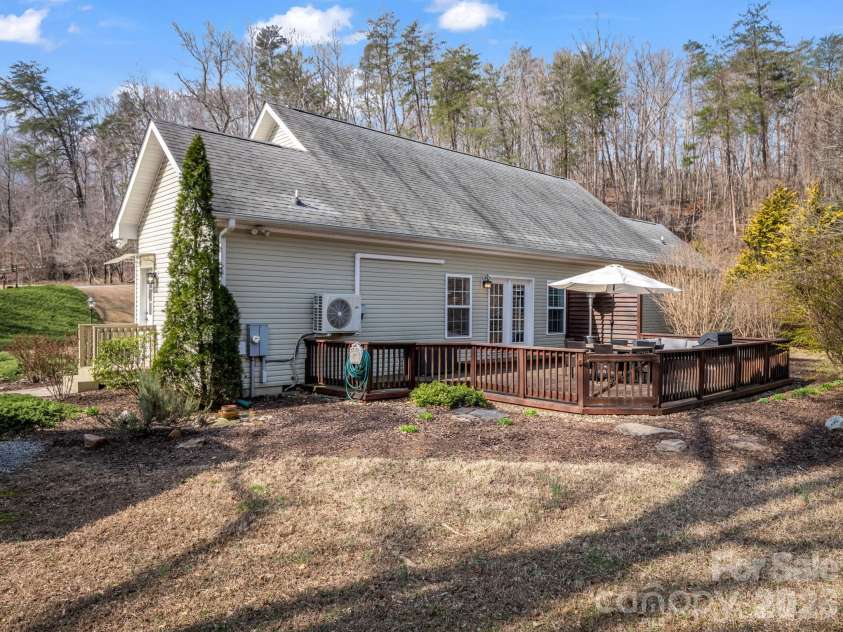 19 Lynnbrook Way, Columbus, NC 28722.  MLS# CAR4354890, YatesRealty ID 8710. Tranquil back deck