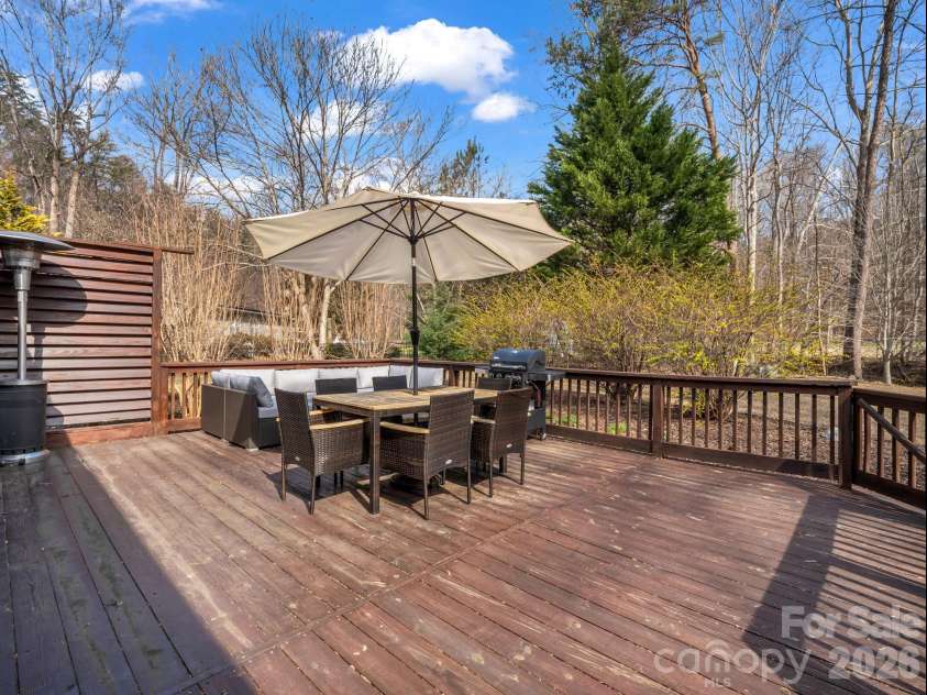 19 Lynnbrook Way, Columbus, NC 28722.  MLS# CAR4354890, YatesRealty ID 8710. When the trees are leafed out, the setting is even more private