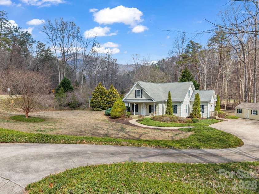 19 Lynnbrook Way, Columbus, NC 28722.  MLS# CAR4354890, YatesRealty ID 8710. Winter mountain views