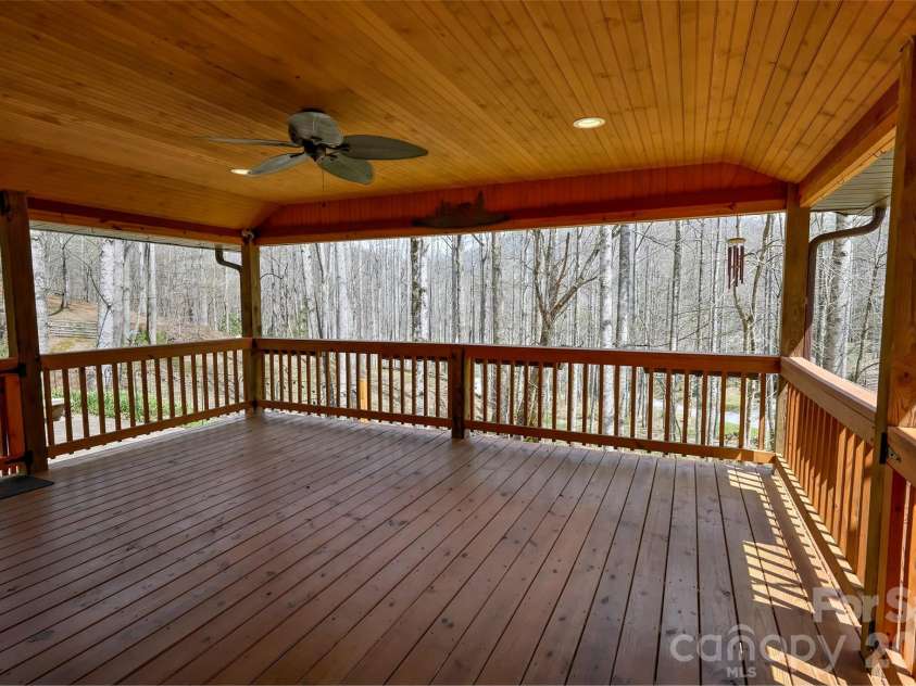 390 Camp Branch Road, Whittier, NC 28789.  MLS# CAR4344543, YatesRealty ID 8715. Front porch