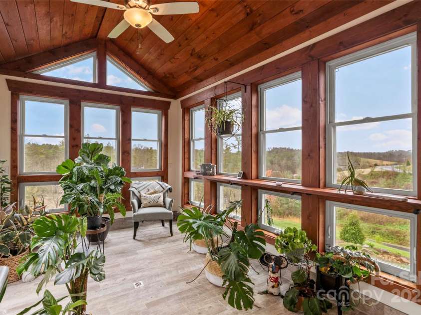 49 Emory Paige Road, Weaverville, NC 28787.  MLS# CAR4243826, YatesRealty ID 8716. Sunroom