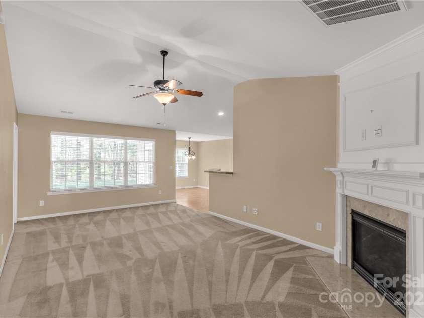 3411 Xandra Court, Indian Land, SC 29707.  MLS# CAR4242708, YatesRealty ID 8725. From the entry is the vaulted great room